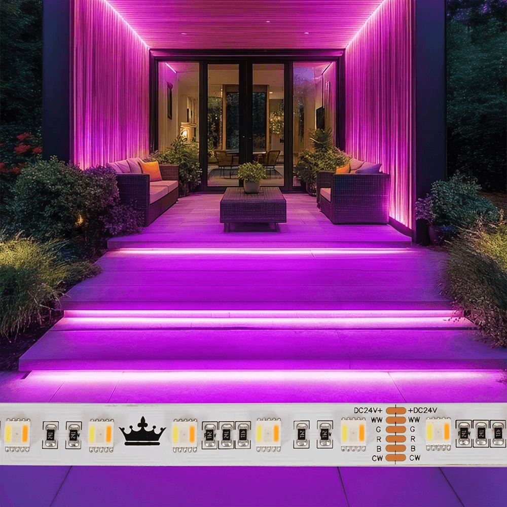 2 meter RGBWW premium led strip voor buiten losse strip