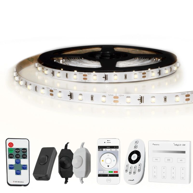 5 meter - 300 leds complete led strip set helder wit