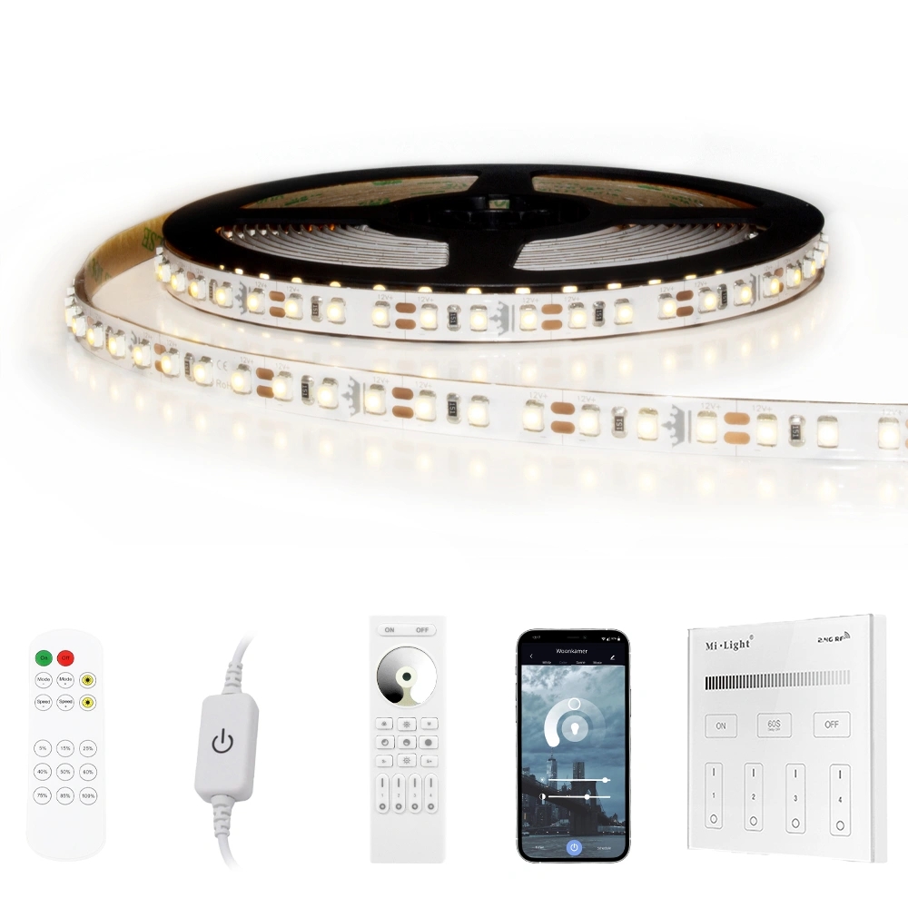 5 meter - 600 leds complete led strip set helder wit