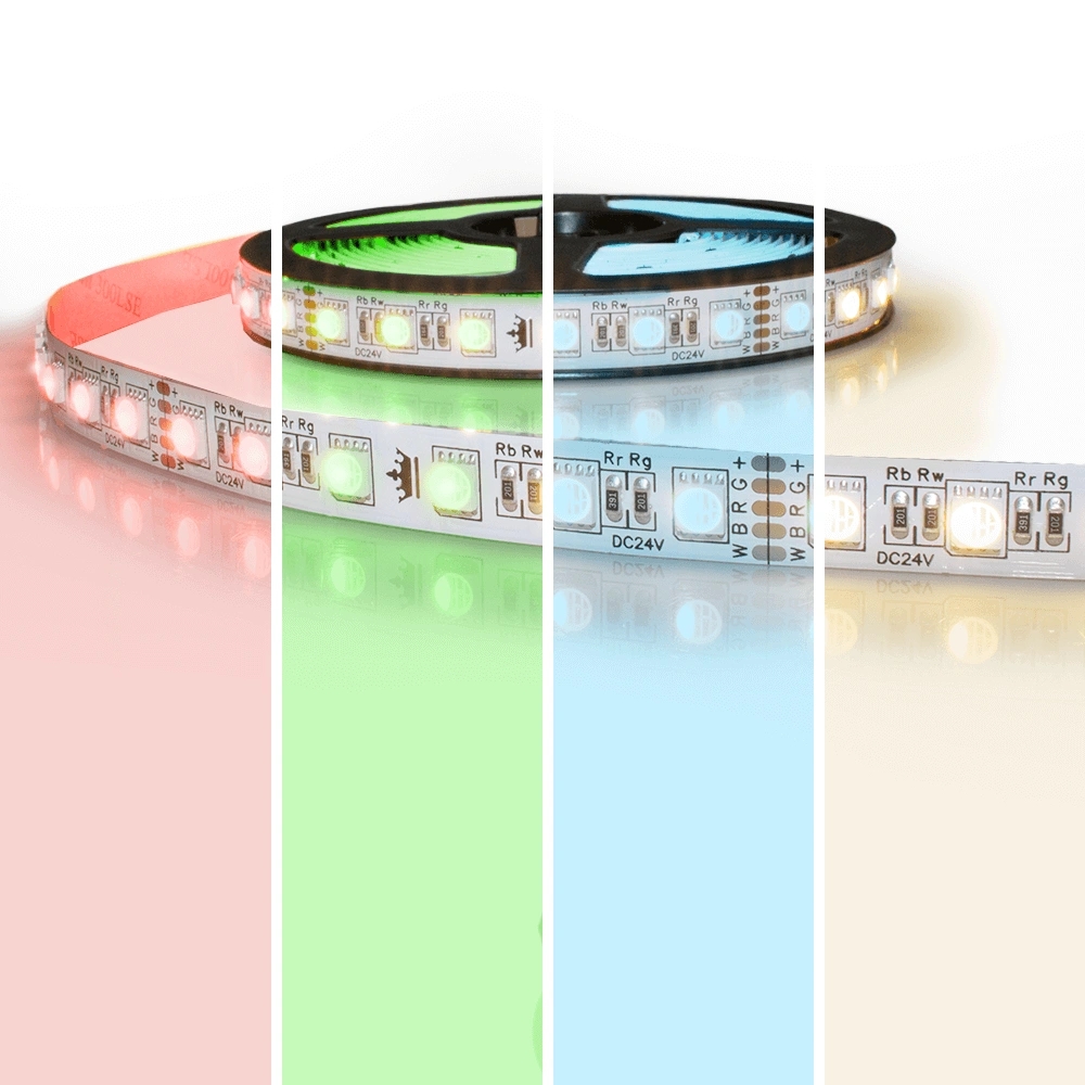 6 meter RGBW led strip premium met 432 leds - losse strip