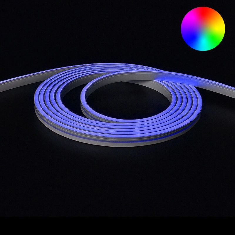 9 meter neon led flex RGB midi recht - losse strip9 meter neon led flex RGB midi recht - losse strip