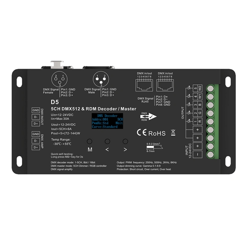 Dmx controller voor RGBW en RGBWW led strips