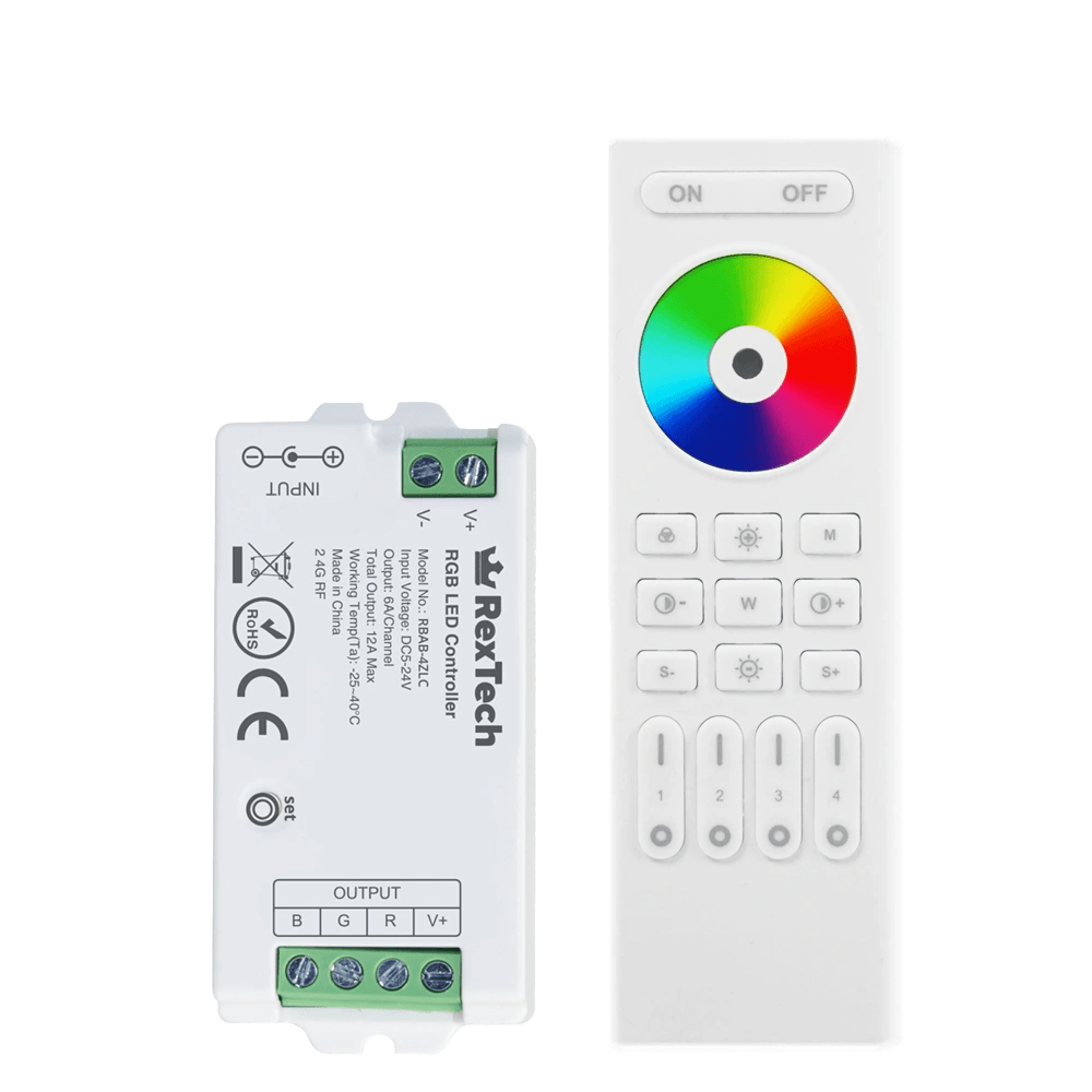Luxe touch rf 4-zone afstandsbediening RGB