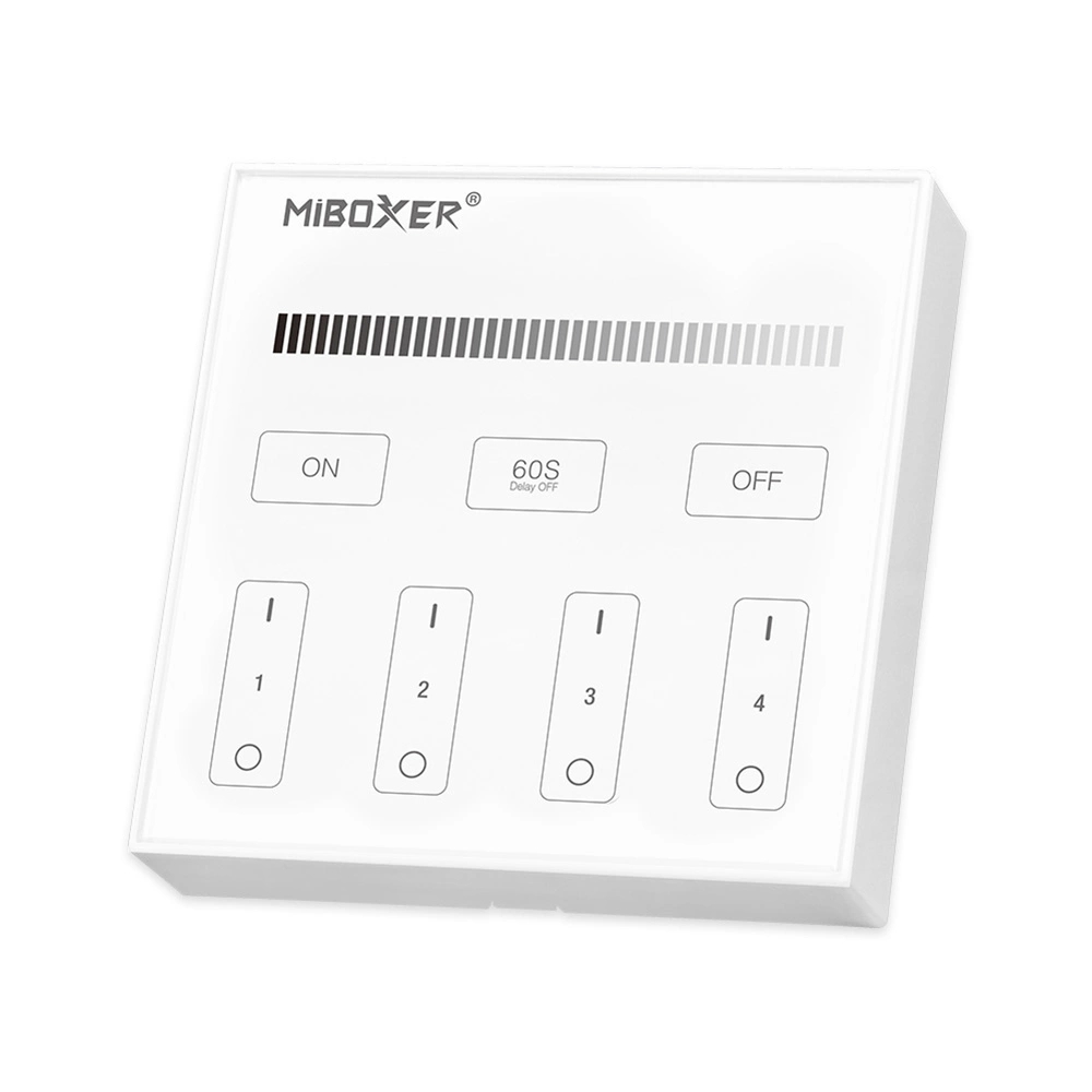 Touch panel wandbediening draadloos wit op batterij milight los