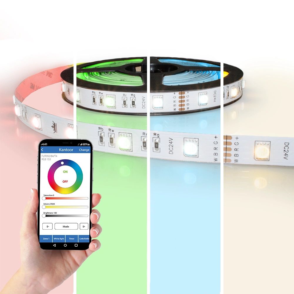 Wifi set met 11 tot 20 meter RGBW led strip basic