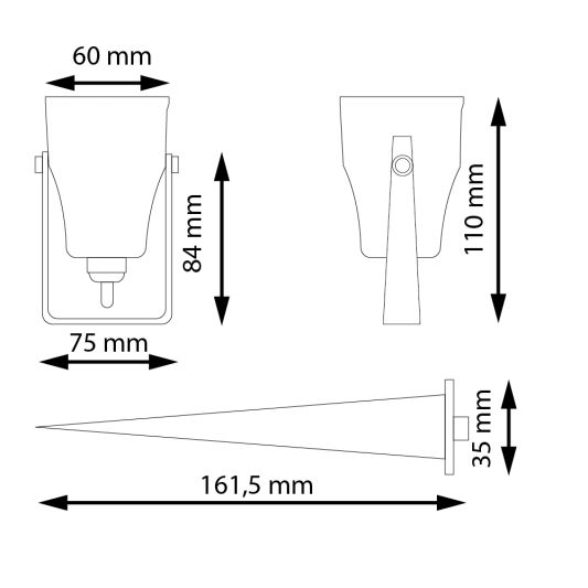 1-4 RGBWW Wifi led tuinspot set 6 watt met afstandsbediening