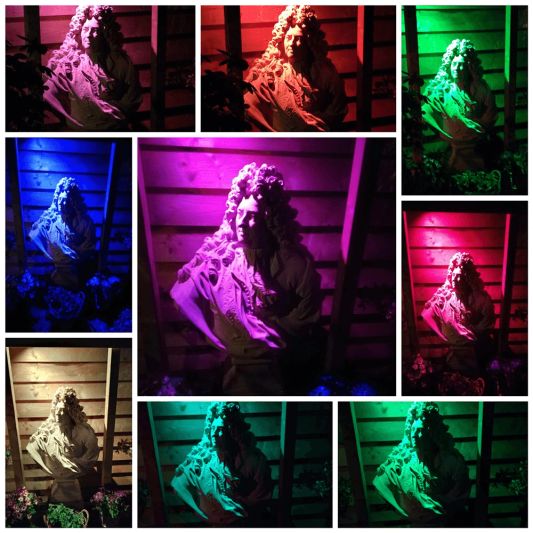 1-4 RGBWW Wifi led tuinspot set 6 watt met afstandsbediening