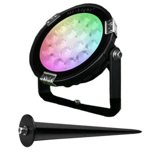 1-4 RGBWW Wifi LED tuinspots 9 Watt - set met afstandsbediening