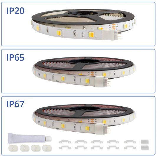1 meter complete set Dual White led strip met Zigbee controller