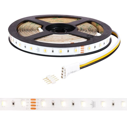 1 meter Dual White led strip complete set - Basic 60 leds