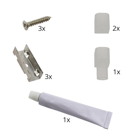 1 meter Neon Led Flex Dual White Midi Top View - losse strip