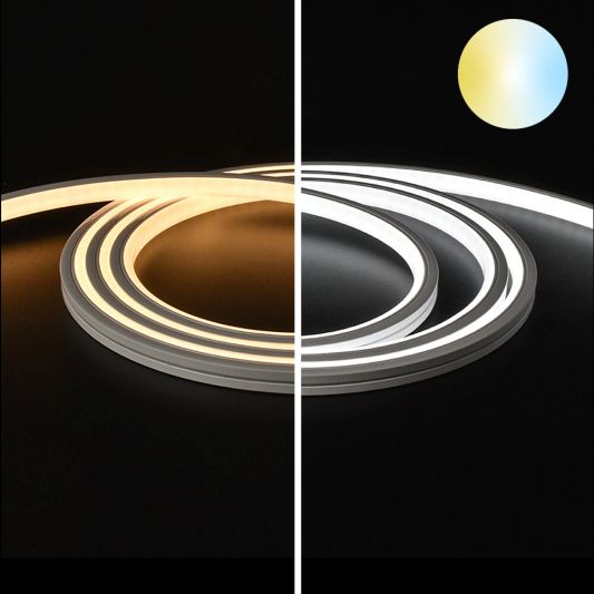 1 meter Neon Led Flex Dual White Midi Top View - losse strip