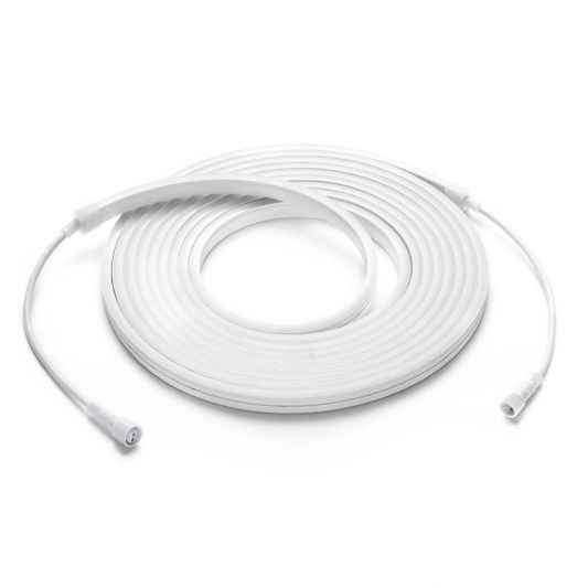 7 meter Neon LED Flex Midi recht Warm Wit - complete set neon verlichting