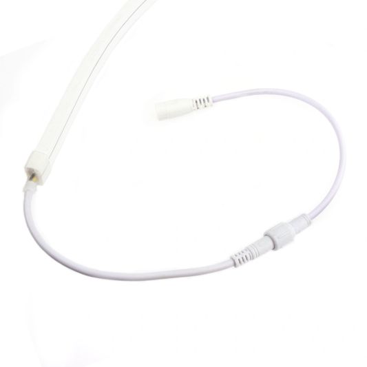 7 meter Neon LED Flex Midi recht Warm Wit - complete set neon verlichting