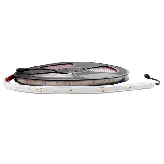 10 meter constant current led strip waterdicht 24V - 1 lange lengte - 600 leds warm wit 2700K