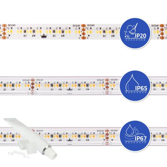 10 meter Dual White led strip complete set - Pro 320 leds