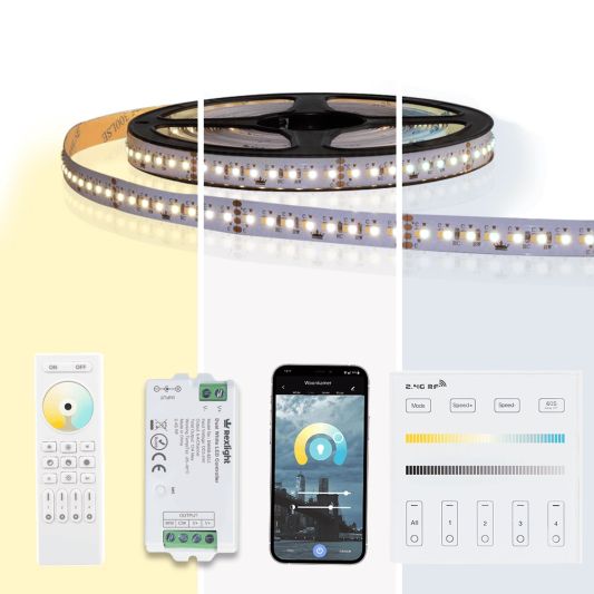 10 meter Dual White led strip complete set - Pro 320 leds