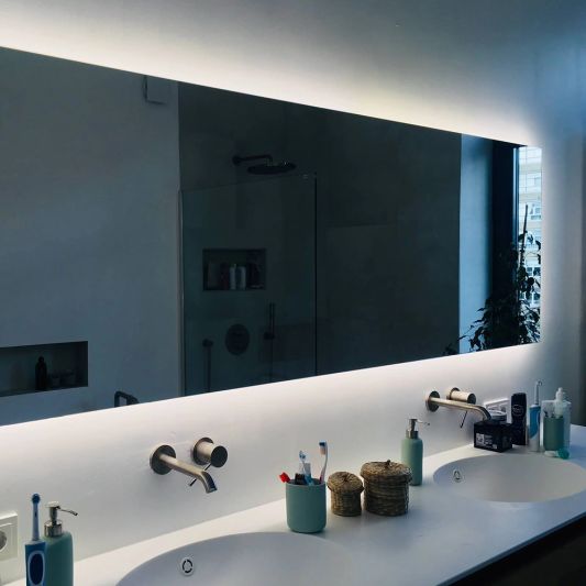 10 meter Helder Wit led strip COB met 600 leds per meter - complete set