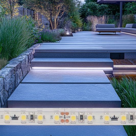 10 meter Koud Wit led strip voor buiten losse strip