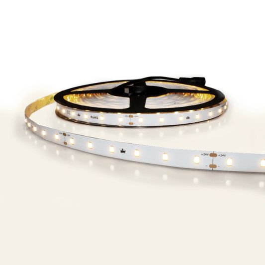 10 meter led strip constant current warm wit 3000 Kelvin - 600 leds 24V met IP20 bescherming