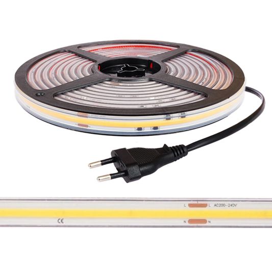 10 meter led strip Warm wit PREMIUM | 230V