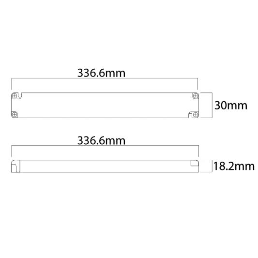 100W - 24V Professionele compacte dimbare led driver voor dali dimmer