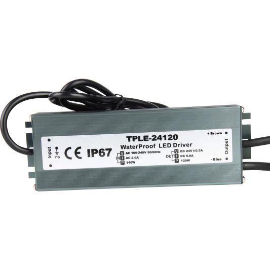 120 Watt - 24V / 5A waterdichte adapter voor Zigbee buitenverlichting