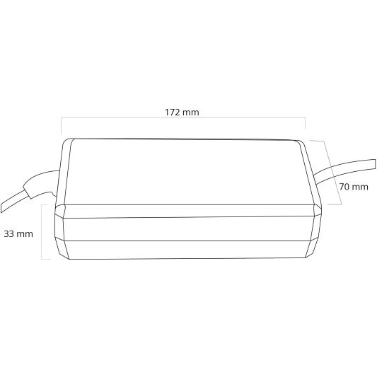 120W - 12V / 10A adapter voor led strips