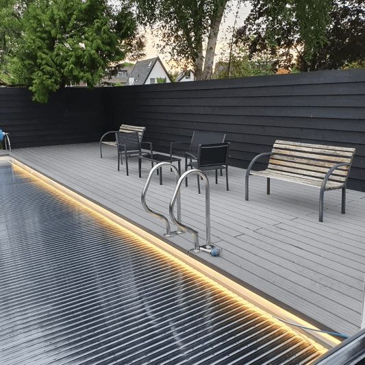 15 meter Warm Witte led strip voor buiten complete set