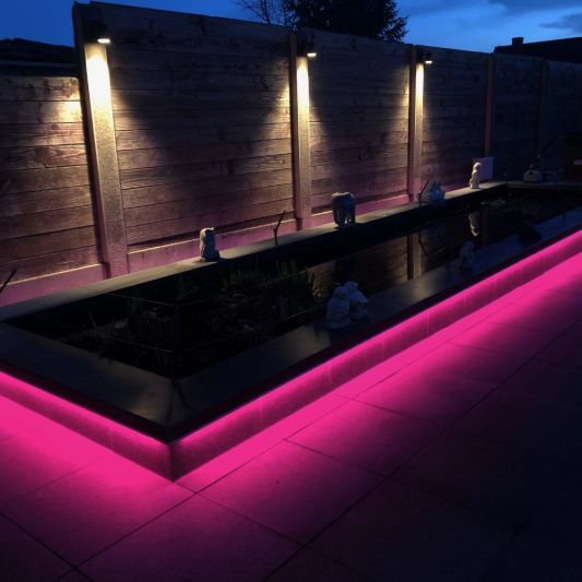 16 meter RGB led strip voor buiten complete set