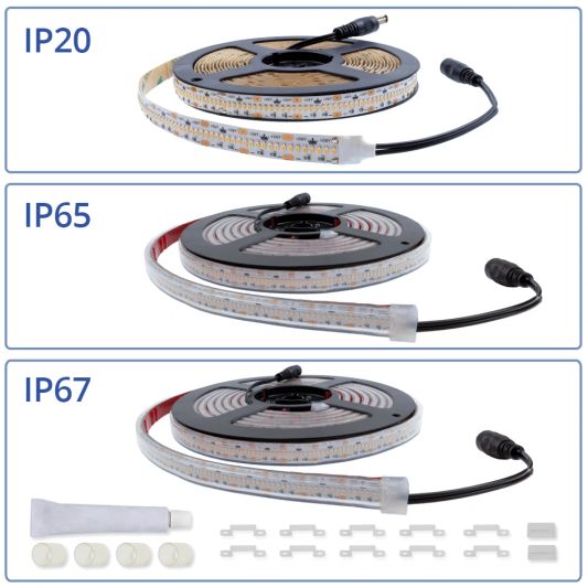 18 meter led strip Warm Wit Pro 420 - complete set