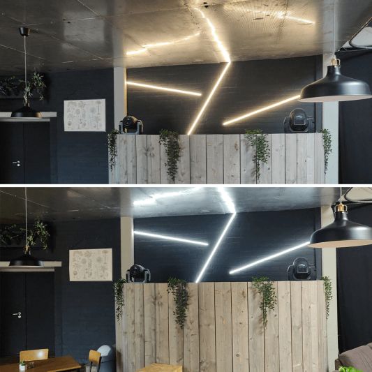 2,5 meter Neon Led Flex Dual White Midi Top View - losse strip