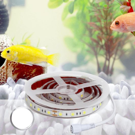 2,5 t/m 5 meter aquarium LED strip Koud Wit