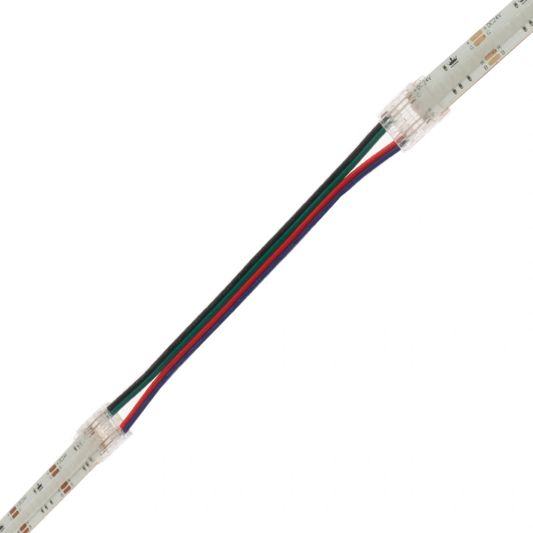 2 COB koppelstukken met kabel ertussen (15cm) - Dual White