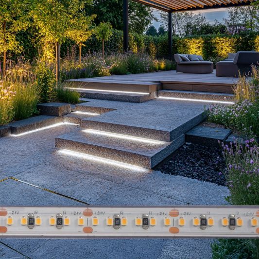 2 meter Helder Wit led strip voor buiten losse strip