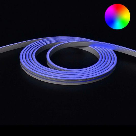 2 meter Neon Led Flex RGB Midi Recht - losse strip