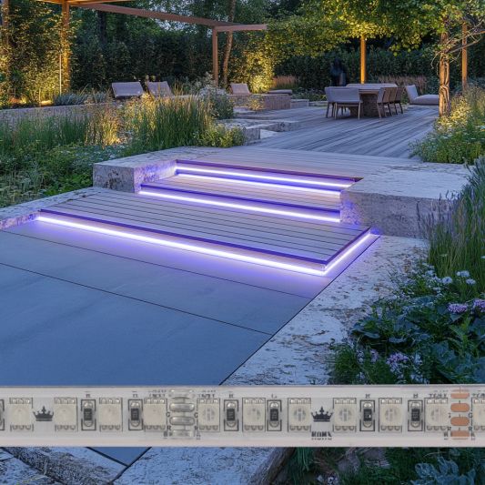 2 meter RGB led strip voor buiten losse strip