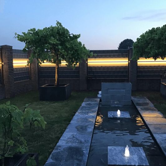 2 meter Warm Witte led strip voor buiten complete set