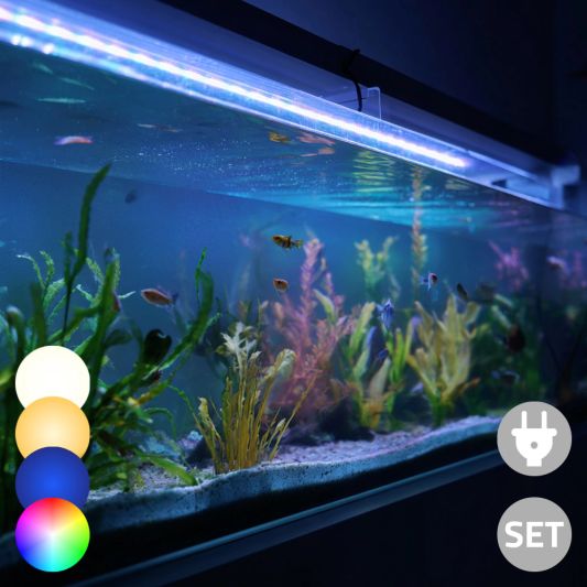 2 x enkele kleur ledstrip 100 - 150 cm - compleet