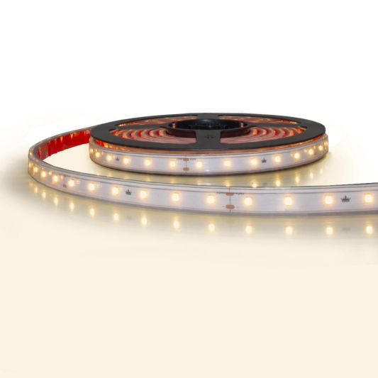 20 meter constant current led strip waterdicht 24V - 1 lange lengte - 1200 leds warm wit 2700K