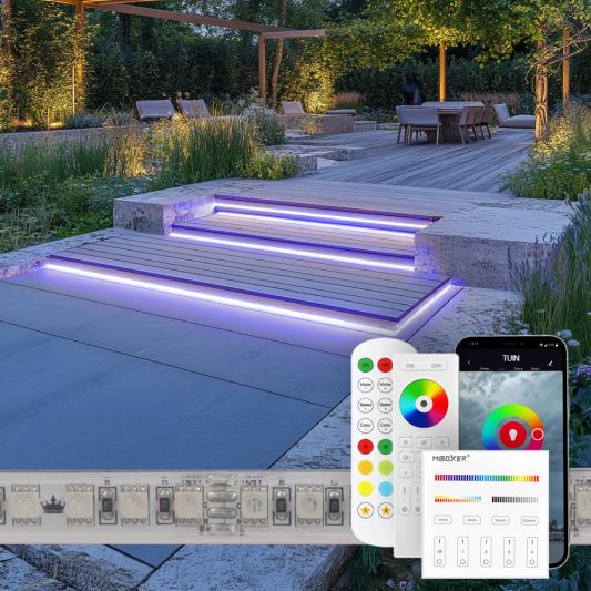 20 meter RGB led strip voor buiten complete set