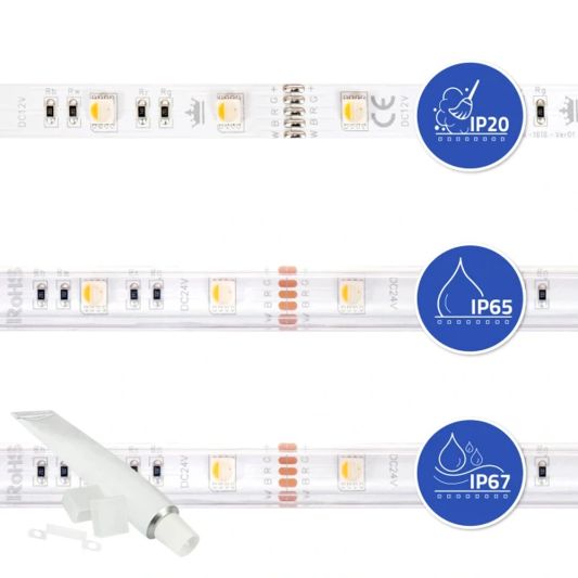 22 meter complete set RGBW led strip met Zigbee controller