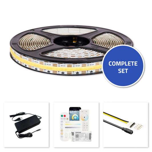 22 meter Dual White led strip complete set - Prime 608 leds