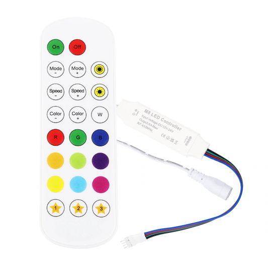 23 knops RGB RF controller met afstandsbediening
