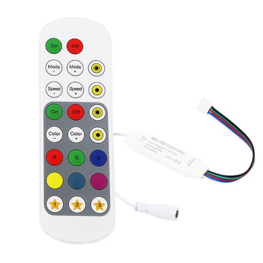 23 knops RGBW RF controller met afstandsbediening