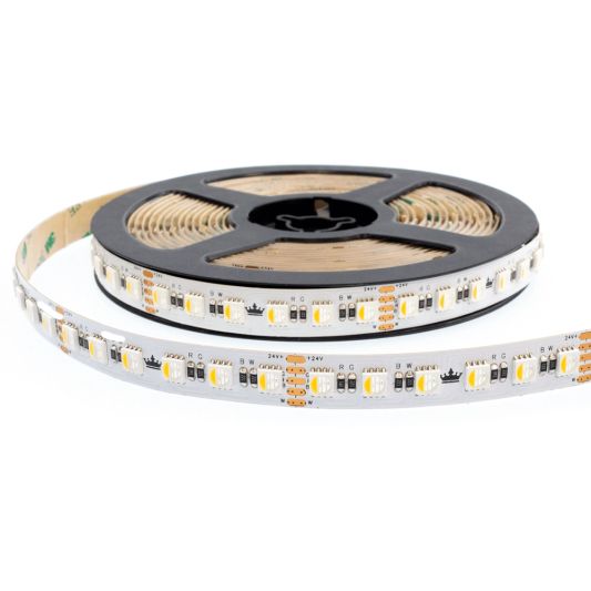 24 meter RGBW led strip complete set - Pro 96 leds per meter - Multicolor met Helder wit