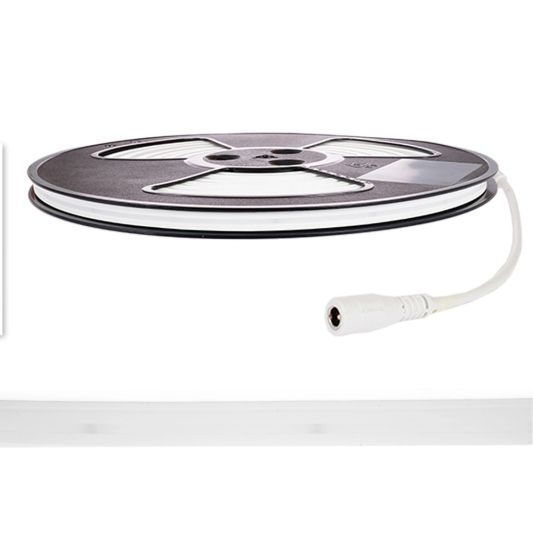 3 meter RGB Neon LED flex Midi Recht - complete set neon verlichting met grondspiezen