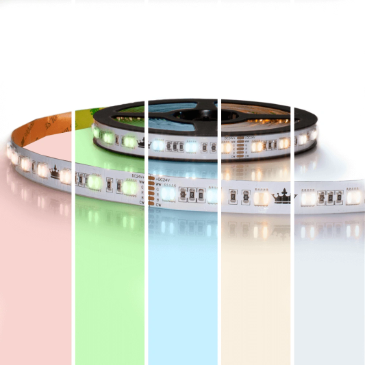 3 meter RGBWW led strip Premium met 180 leds - losse strip