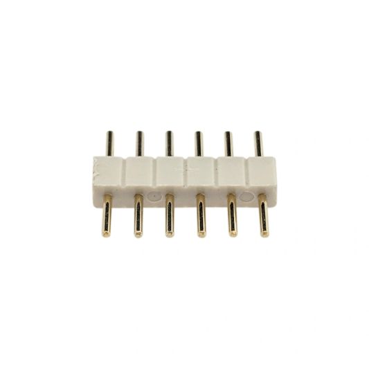 3 x RGBWW stekker 6-pins type man