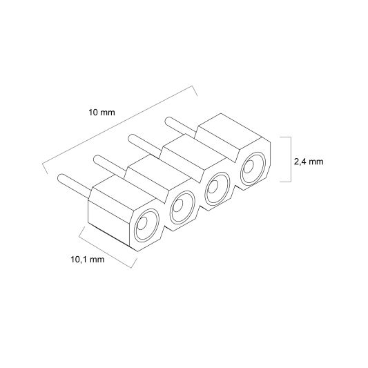 3 x STEKKER RGB type vrouw